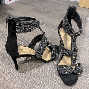 Antonio Melani Heels with Rhinestones 8.5